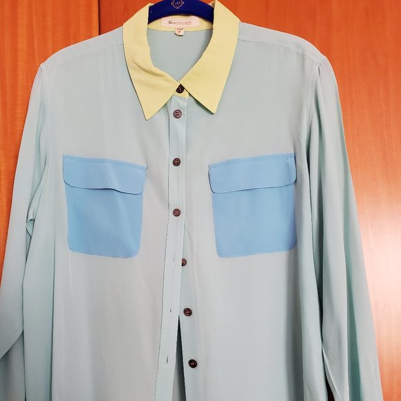 two by Vince Camuto 100% Silk Camp Shirt - Picture 2 of 6